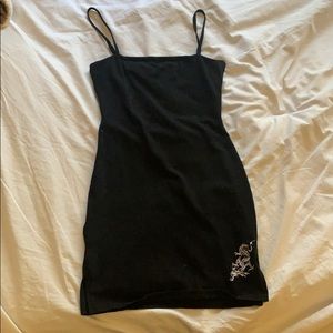 black dragon mini dress